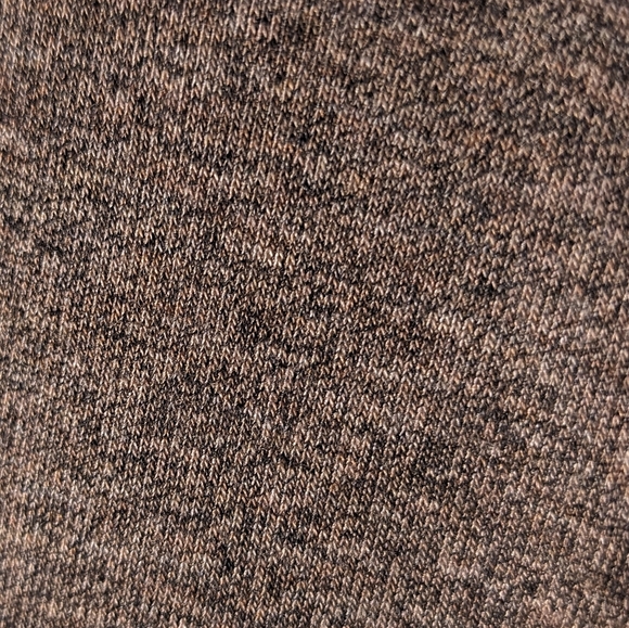 Apt. 9 Minimalist Cool Tone Grey & Brown Merle Mock Neck Long Sleeve Active Wear - Picture 2 of 7